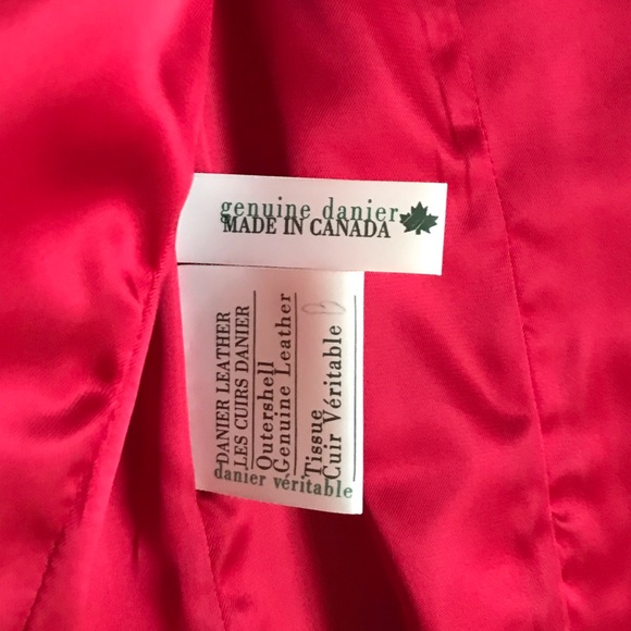 Vintage Danier Red Suede Jacket - Picture 7 of 9